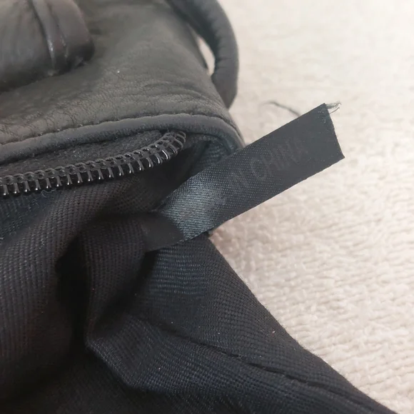 Fossil Black Peebled Genuine Leather Crossbody Bag - Picture 12 of 15